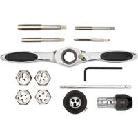 Jeu de tarauds et fili&egrave;res SAE &agrave; cliquet, 13 Morcea Haskins Industrial Inc.