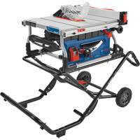Jobsite Table Saw with Gravity-Rise Wheeled Stand, 120 V, 15 A, 3800 RPM Haskins Industrial Inc.