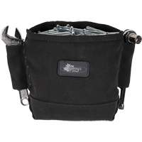 Phantom Collection Nut & Bolt Bag with 2 Sleeves, Canvas, 3 Pockets, Black Haskins Industrial Inc.