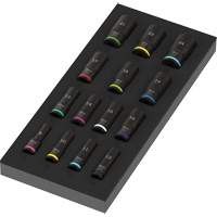 Insert en mousse pour jeu de douilles profondes Impaktor 1 Zyklop B, 15 Mcx, Chocs, Prise de 3/8", Profond Haskins Industrial Inc.
