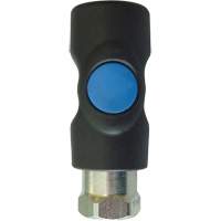 TOPQUIK S1 Industrial Quick Coupler, Polyester Composite/Stainless Steel, 1/4", Female NPT, 174 PSI Haskins Industrial Inc.