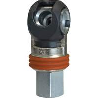 TOPQUIK SC Industrial Swing Quick Coupler, Nickel-Plated Steel, 3/8", Female NPT, 360 PSI Haskins Industrial Inc.