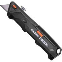 Couteau r&eacute;tractable &agrave; chargement automatique avec magasin de lames double face, Acier, Prise en Plastique Haskins Industrial Inc.