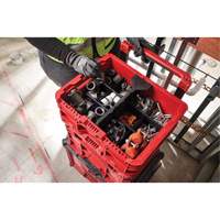 Bac &agrave; profil bas PACKOUT, 15" x 18-5/8" x 6-5/8", Noir/Rouge Haskins Industrial Inc.