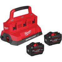 Ensemble de d&eacute;marrage M18 Forge avec 2 bloc-piles et chargeur rapide &agrave; six baies, Lithium-ion, 18 V, 12 Ah Haskins Industrial Inc.