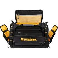 ToughSystem&reg; 2.0 Dirt Repellent Jobsite Tool Bag, 1680 Denier, 50 Pockets, Black/Yellow Haskins Industrial Inc.