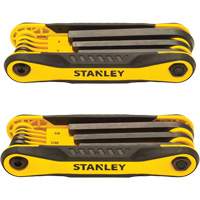 2-Piece Durable Folding Hex Keys, 8 Pcs., Metric & Imperial Haskins Industrial Inc.