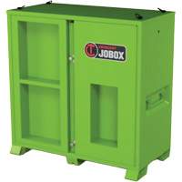 Armoire de rangement d'&eacute;PI sur place, Acier, Vert lime haute visibilit&eacute; Haskins Industrial Inc.