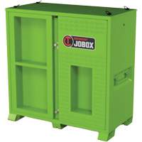 Armoire ventil&eacute;e pour le rangement d'&eacute;PI sur place, Acier, Vert lime haute visibilit&eacute; Haskins Industrial Inc.