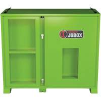 Armoire de rangement d'&eacute;PI sur place, Acier, Vert lime haute visibilit&eacute; Haskins Industrial Inc.