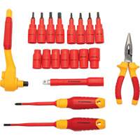 3/8" Drive VDE Insulated Tool Set, 1000 V, 20 Pcs Haskins Industrial Inc.