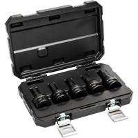 Metric Impact Bit Socket Set with Blow Mold Case, Hex, 3/4" Drive, 5 Pcs Haskins Industrial Inc.