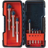 Glass & Tile Drill Bit Set, 8 Pieces, Carbide Haskins Industrial Inc.