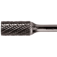 Double Cut Cylindrical Carbide Burr, 3/8" Dia., 1/4" Shank, 3/4" Depth of Cut Haskins Industrial Inc.