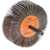 Flap Wheels-Coolcut Flap Wheels, Aluminum Oxide, 60 Grit, 3" x 1" x 1/4" Haskins Industrial Inc.