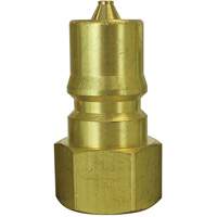 Hydraulic Quick Coupler Plug, 1/2" Dia., Brass Haskins Industrial Inc.