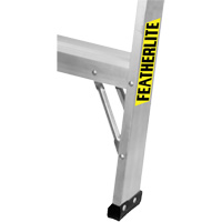 Industrial-Duty Sawhorse, 2' H x 31.9375" W x 23.50" D, 300 lbs. Capacity, Aluminum Haskins Industrial Inc.