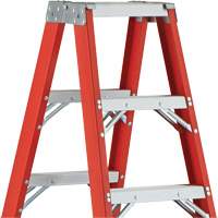 6600 AA Series Industrial Extra Heavy-Duty 2-Way Stepladders, Fibreglass, 375 lbs. Capacity, 4' Haskins Industrial Inc.