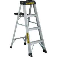 3400 Series Industrial Extra Heavy-Duty Step Ladder, 4', Aluminum, 300 lbs. Capacity, Type 1A Haskins Industrial Inc.