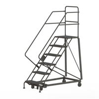 Heavy Duty Safety Slope Ladder, 6 Steps, Perforated, 50° Incline, 60" High Haskins Industrial Inc.