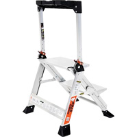 Jumbo Step Ladder, 1.5', Aluminum, 375 lbs. Capacity, Type 1AA Haskins Industrial Inc.