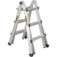 Telescoping Multi-Position Ladder, 2.916' - 9.75', Aluminum, 300 lbs., CSA Grade 1A VD689 | Haskins Industrial Inc.