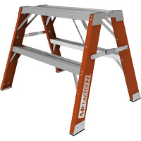 Buildman™ Step-up Workbench, 2' H x 33.5" W x 25.75" D, 300 lbs. Capacity, Fibreglass VD699 | Haskins Industrial Inc.