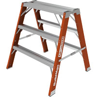 Buildman™ Step-up Workbench, 3' H x 34.75" W x 33.25" D, 300 lbs. Capacity, Fibreglass VD700 | Haskins Industrial Inc.