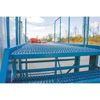 Snow Ladder, Steel, 10 Steps, 99" H, 85-1/2" D, 48" Step, Serrated Haskins Industrial Inc.