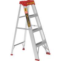 Step Ladder, 4', Aluminum, 200 lbs. Capacity, Type 3 Haskins Industrial Inc.