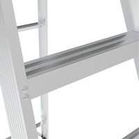 Step Ladder, 10', Aluminum, 225 lbs. Capacity, Type 2 Haskins Industrial Inc.