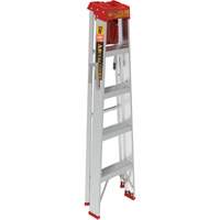 Step Ladder with Paint Tray, 5', Aluminum, 200 lbs. Capacity, Type 3 Haskins Industrial Inc.