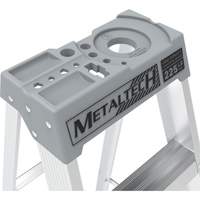 Step Ladder with Paint Tray, 10', Aluminum, 225 lbs. Capacity, Type 2 Haskins Industrial Inc.