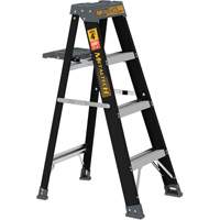 Step Ladder with Paint Tray, 4', Fibreglass, 250 lbs. Capacity, Type 1 Haskins Industrial Inc.