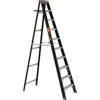 Step Ladder with Paint Tray, 10', Fibreglass, 250 lbs. Capacity, Type 1 Haskins Industrial Inc.