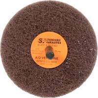 Standard Abrasives Buff & Blend Wheel, 3" Dia. x 1" W, 1/4" Arbor, Aluminum Oxide Haskins Industrial Inc.