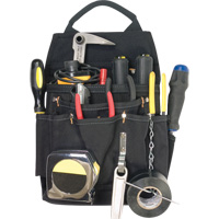 Porte-outils professionnels pour &eacute;lectricien, Porte-outil multiple, Polyester, 11 Poches Haskins Industrial Inc.