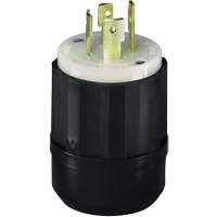 3-Pole 4-Wire Grounding Locking Plug, Nylon, 20 Amps, 250 V, L15-20P Haskins Industrial Inc.