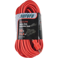 Vinyl Extension Cord, Outdoor, SJTW, 14/3 AWG, 15 A, 3 Outlet(s), 50' Haskins Industrial Inc.