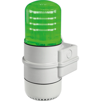 Streamline&reg; Modular Multifunctional LED Beacons, Continuous/Flashing/Rotating, Green Haskins Industrial Inc.