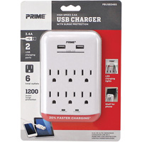 Prime&reg; USB Charger with Surge Protector Haskins Industrial Inc.