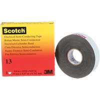 Scotch&reg; Electrical Semi-Conducting Tape, 19 mm (3/4") x 4.6 m (15'), Black, 30 mils Haskins Industrial Inc.