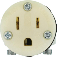 Hospital Grade Extension Plug Connector, 5-15R, Nylon Haskins Industrial Inc.
