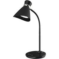 Desk Lamp, 6 W, LED, 16" Neck, Black Haskins Industrial Inc.