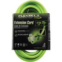 Flexzilla&reg; Pro Industrial Extension Cord, All-Weather, SJTW, 12/3 AWG, 15 A, 25' Haskins Industrial Inc.