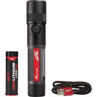 1100L Twist Focus Flashlight, LED, 1100 Lumens, Rechargeable Batteries Haskins Industrial Inc.