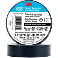 Temflex General Use Vinyl Electrical Tape 165, 19 mm (3/4") x 18 M (60'), Black, 6 mils Haskins Industrial Inc.
