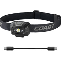 FL20R Dual Colour Wide Angle Flood Headlamp, LED, 520 Lumens, 2.5 Hrs. Run Time, Rechargeable Batteries Haskins Industrial Inc.
