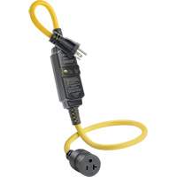 GFCI Cord Set with Automatic Reset, 120 V, 20 A, 3' Cord Haskins Industrial Inc.