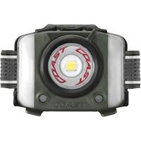 Lampe frontale FL97R &agrave; trois couleurs avec syst&egrave;me Twist Focus et commande vocale, DEL, 830 lumens, 2 hres de fonctionnement, piles Rechargeable Haskins Industrial Inc.